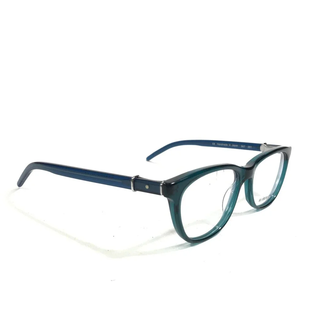 Robert Marc Eyeglasses Frames 847 281 Blue Green Square Full Rim 50-15-140